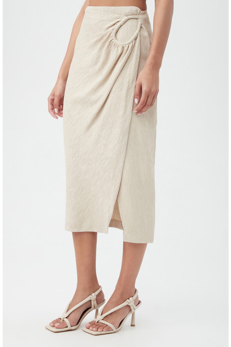 Abiba Midi Skirt, Alternate, color, SAHARA STONE