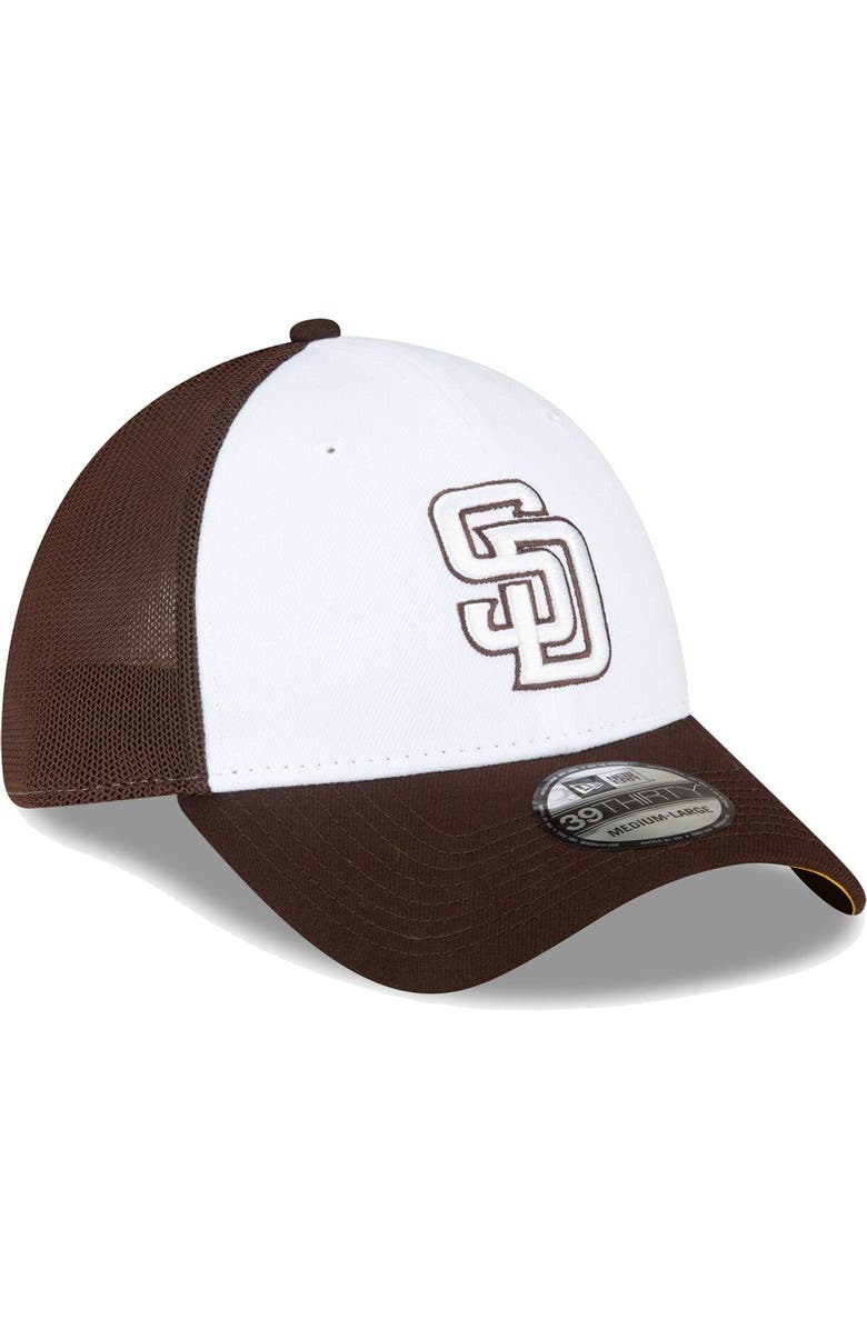 New Era Men's New Era  Brown/White San Diego Padres 2023 On-Field Batting Practice 39THIRTY Flex Hat, Alternate, color, 