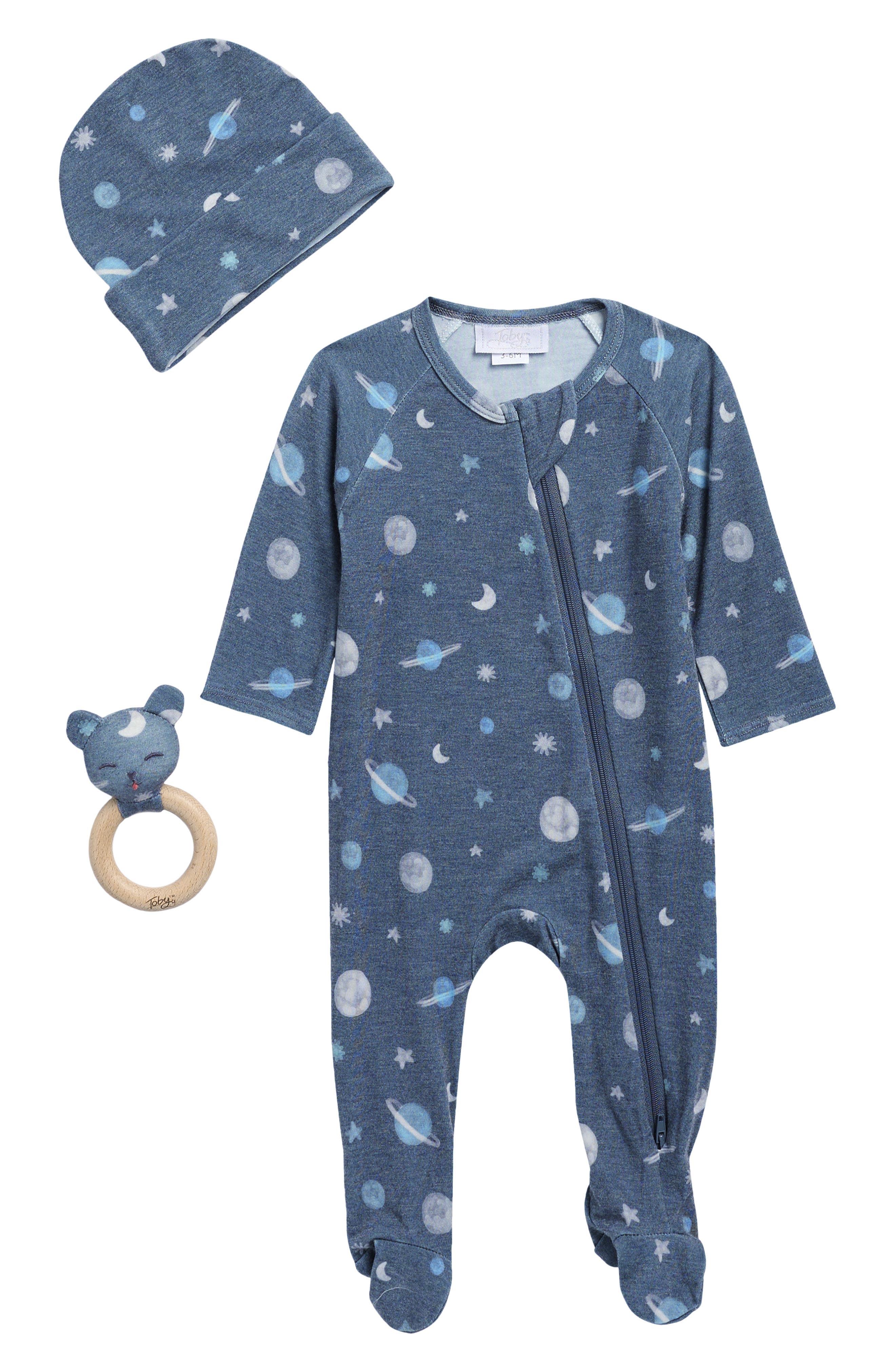 Toby Planets Footie, Hat & Rattle Set