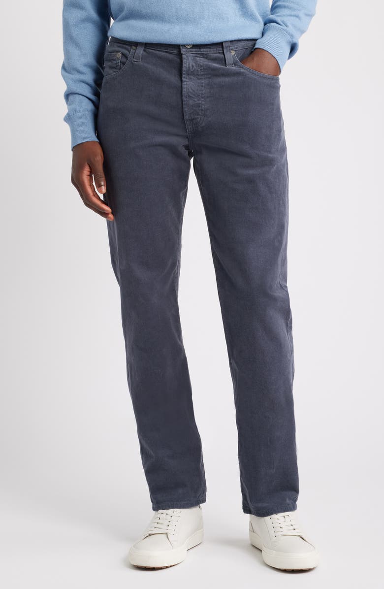 AG Everett Straight Leg Corduroy Pants, Main, color, After Dusk