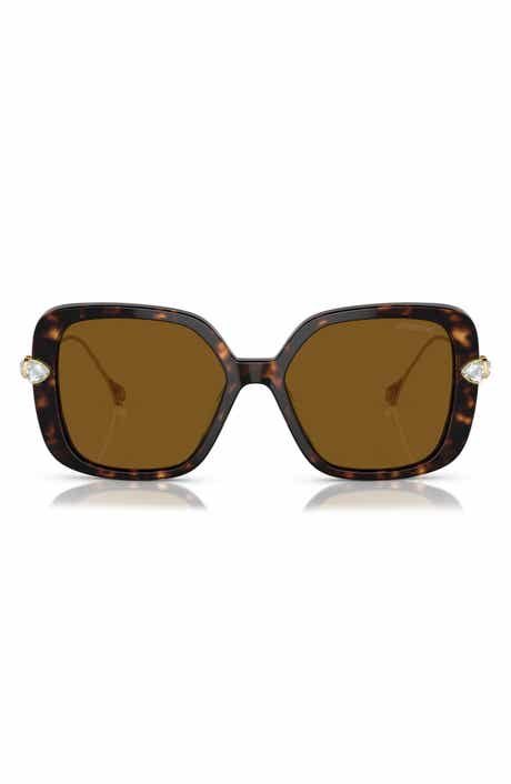 Swarovski 56mm Polarized Square Sunglasses