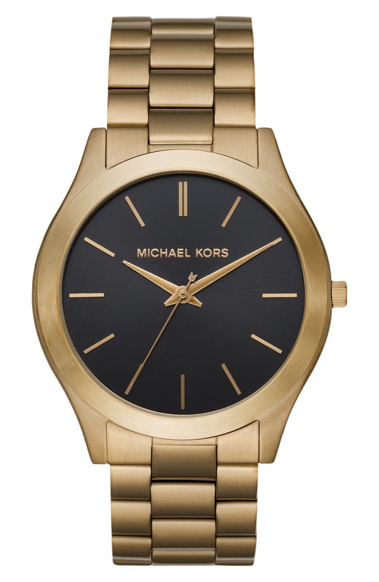 Michael Kors Slim Runway Bracelet Watch, 44mm, Main, color,