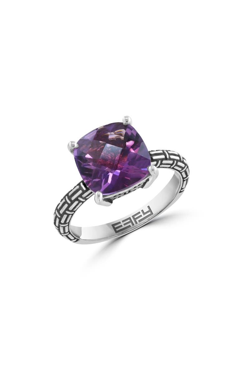 EFFY Amethyst Sterling Silver Ring, Main, color, Amethyst