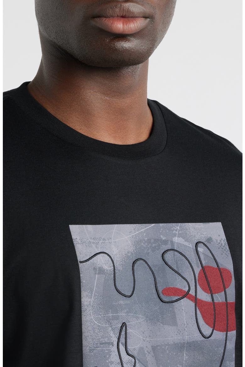 Tames Cotton Graphic T-Shirt, Alternate, color, BLACK