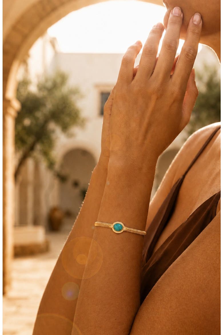 Milano Tubogas Bracelet, Alternate, color, Turquoise