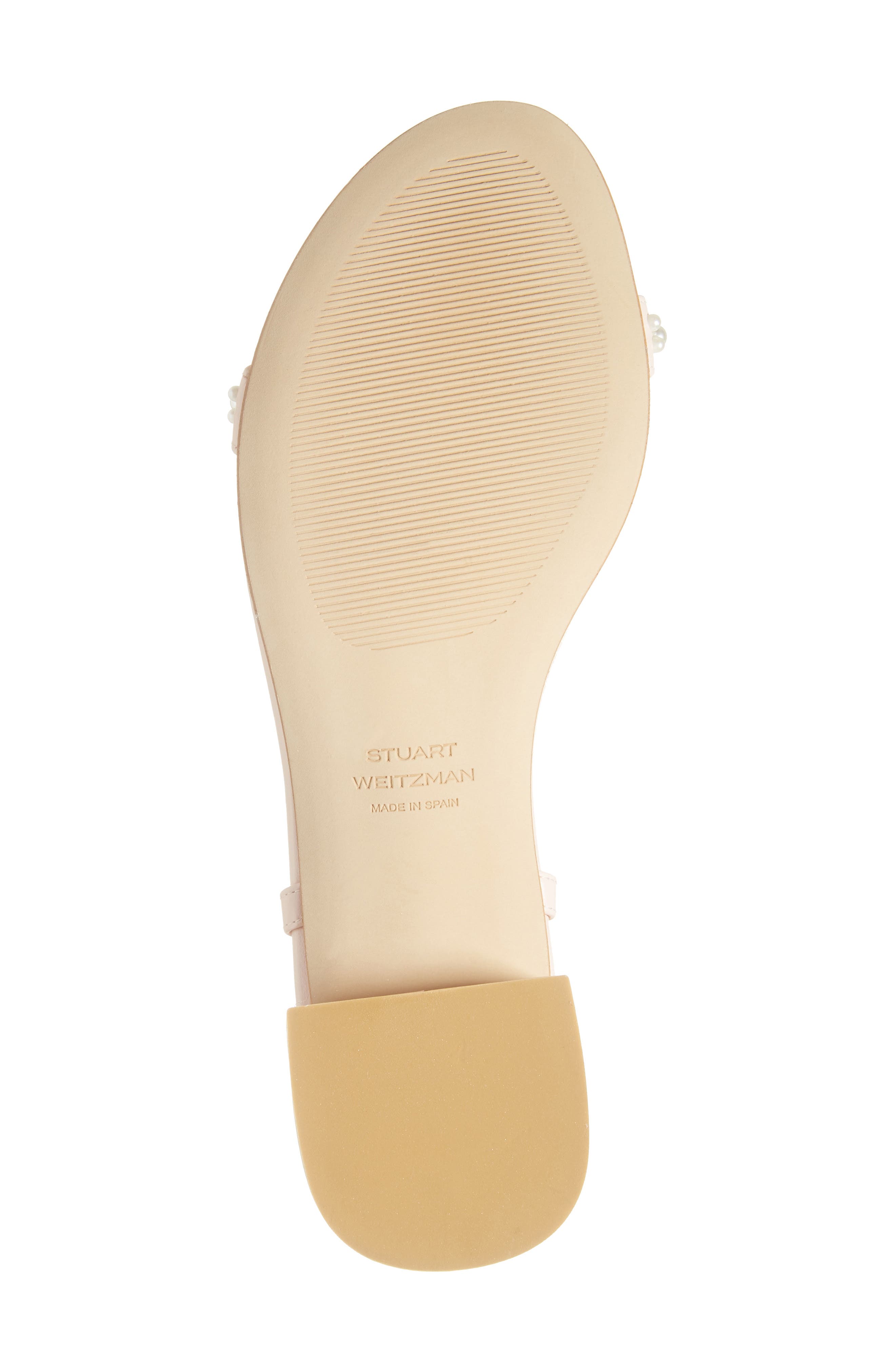 Stuart Weitzman Dancer Faux Pearl Sandal, Alternate, color, 