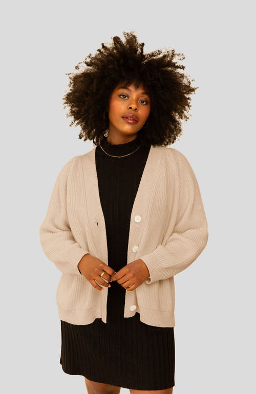 Whimsy + Row Chloe Cardigan In Oatmeal