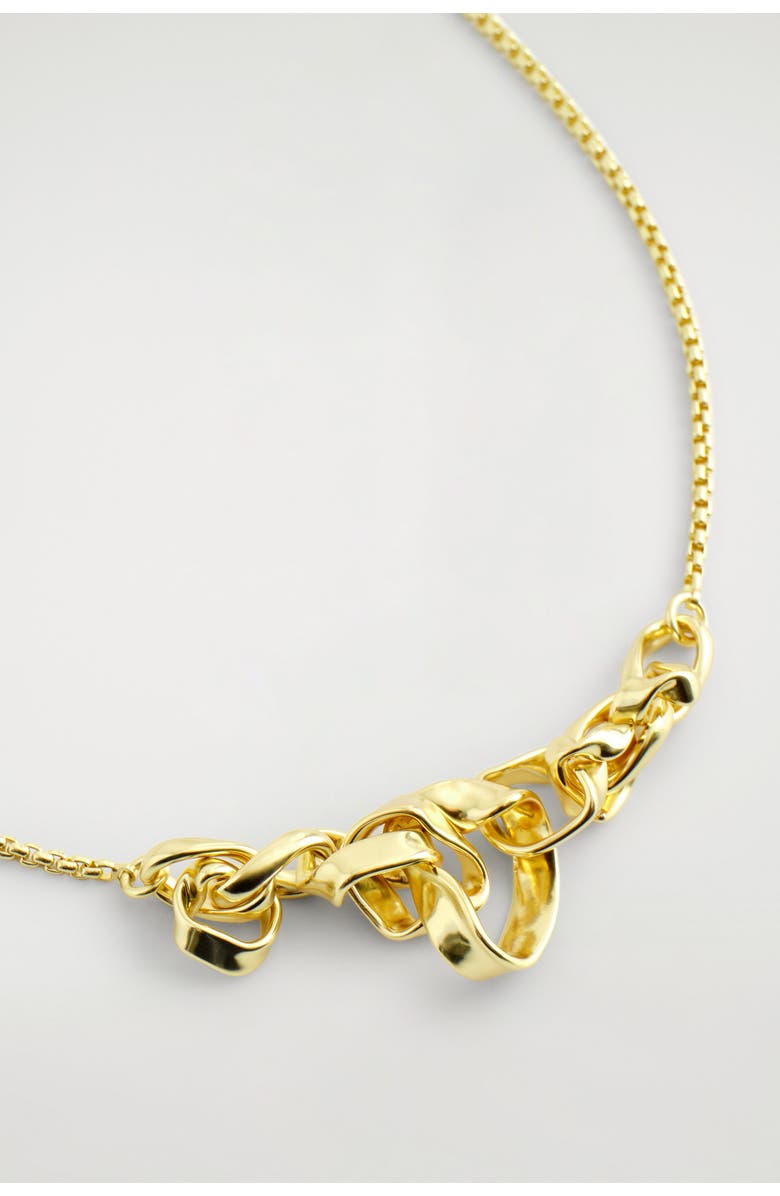 COS Twisted Ribbon Necklace, Alternate, color, Gold