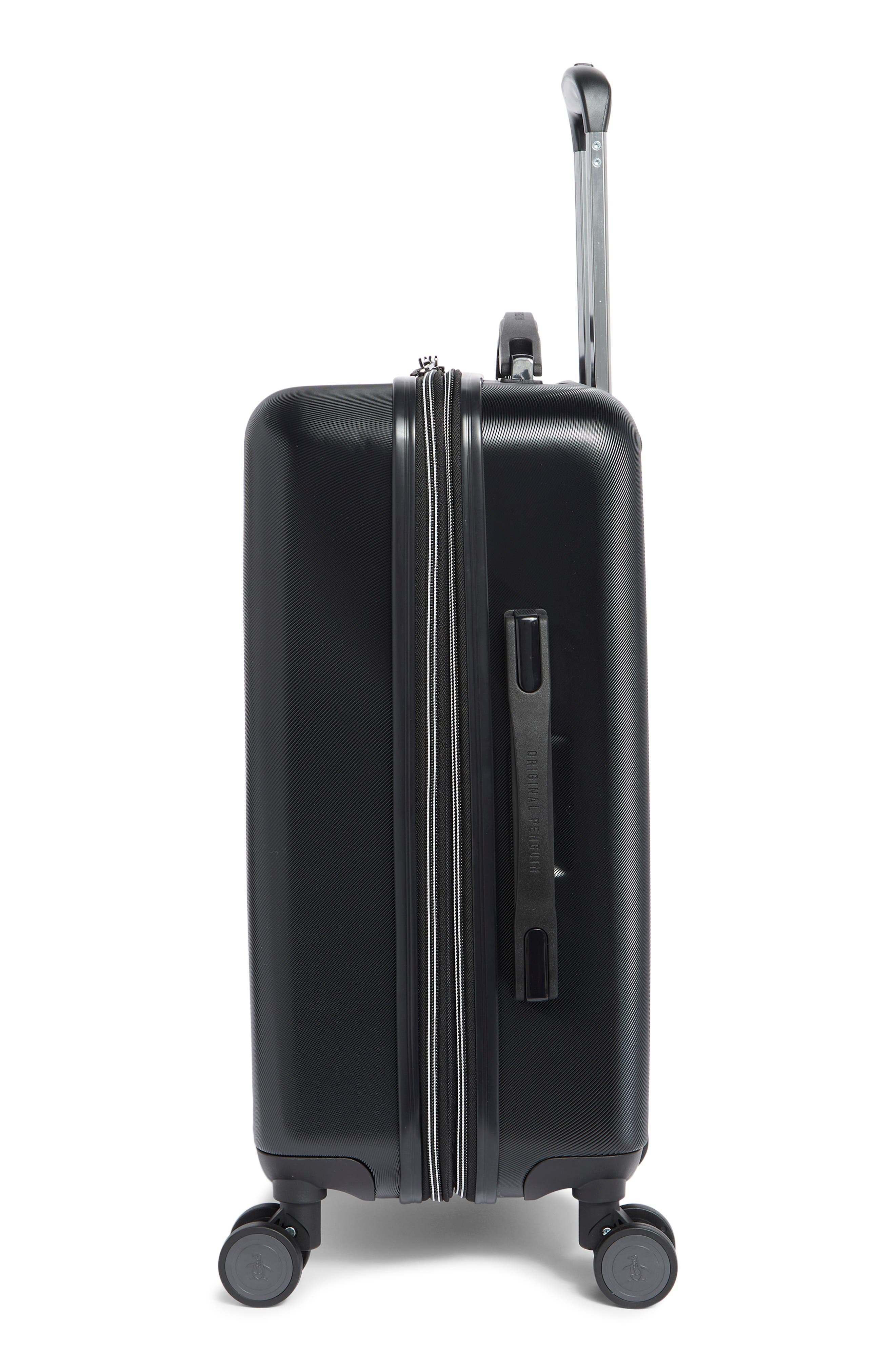 Original Penguin Finnes 21-Inch Carry-On Hardside Luggage, Alternate, color, Black