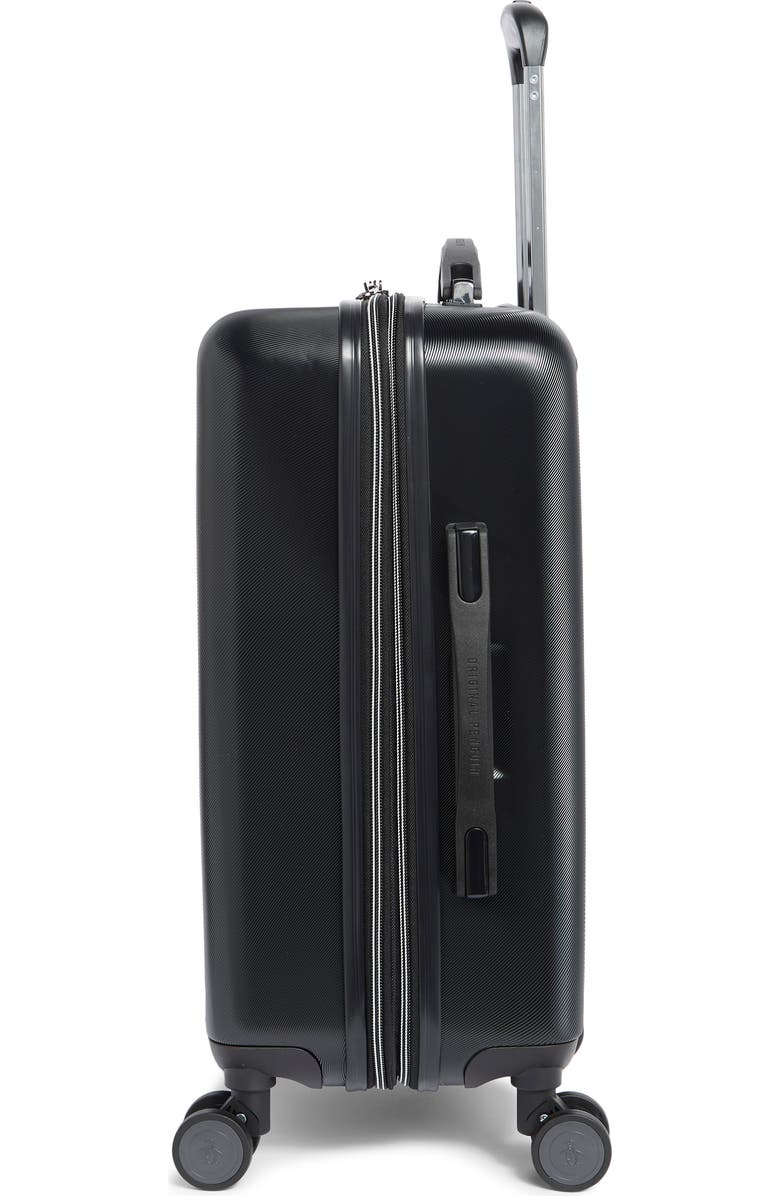 Original Penguin Finnes 21-Inch Carry-On Hardside Luggage, Alternate, color, Black