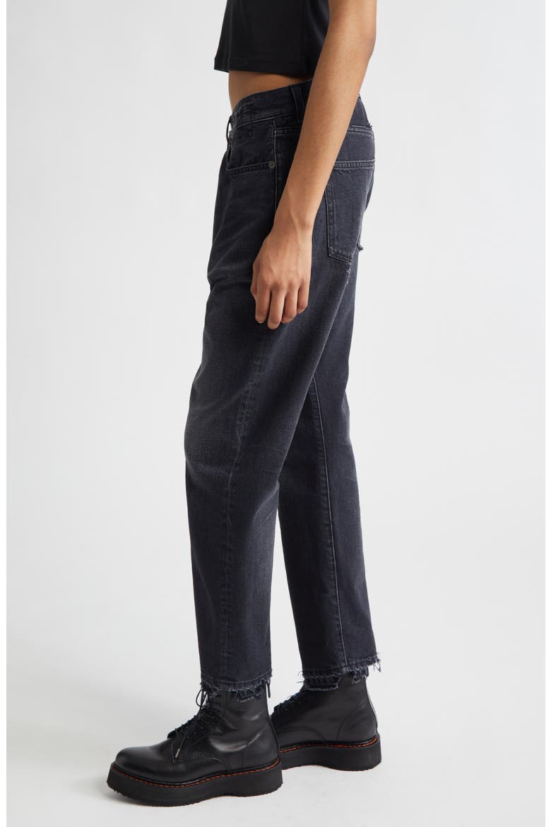 Crossover Ripped Ankle Jeans, Alternate, color, JAKE BLACK