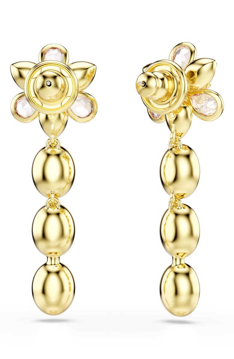 Swarovski Idyllia Flower Drop Earrings, Alternate, color, Gold/ Multi