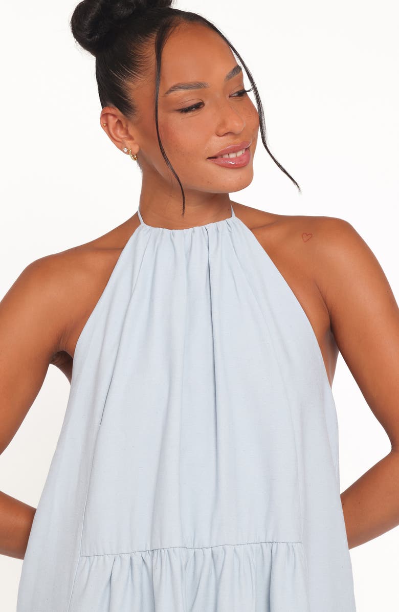 Petal & Pup Eimear Halter Maxi Dress, Alternate, color, Blue