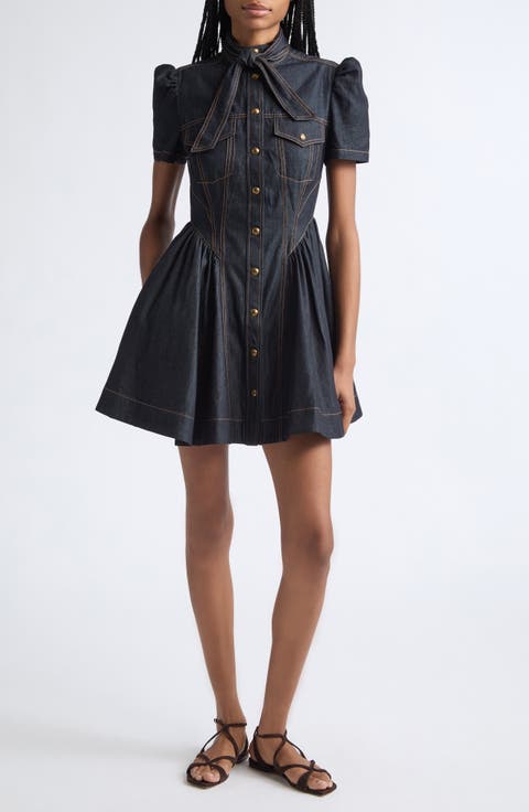 Denim Corset Minidress