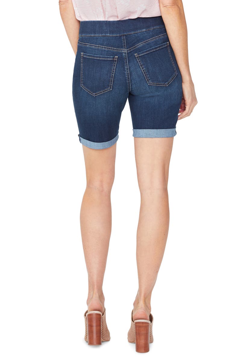 NYDJ Roll Cuff Pull-On Denim Shorts, Alternate, color, 