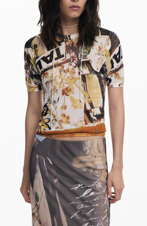 Abstract Print T-Shirt