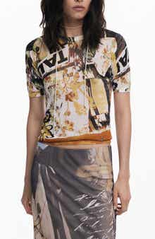 Desigual Abstract Print T-Shirt