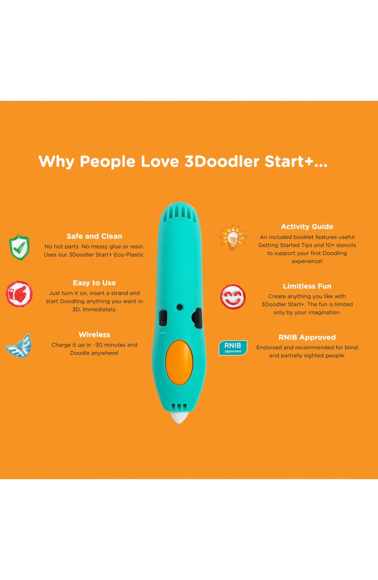 3Doodler Start+ Essential 3D Pen Set, Alternate, color, Multi