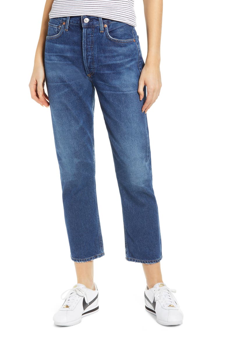 Crop Straight Leg Jeans, Main, color, WISH