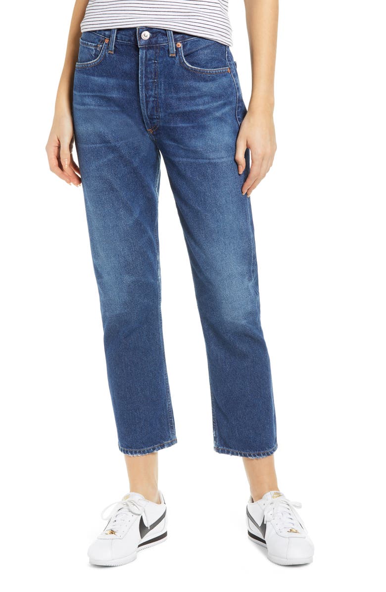 Citizens of Humanity Crop Straight Leg Jeans, Main, color,