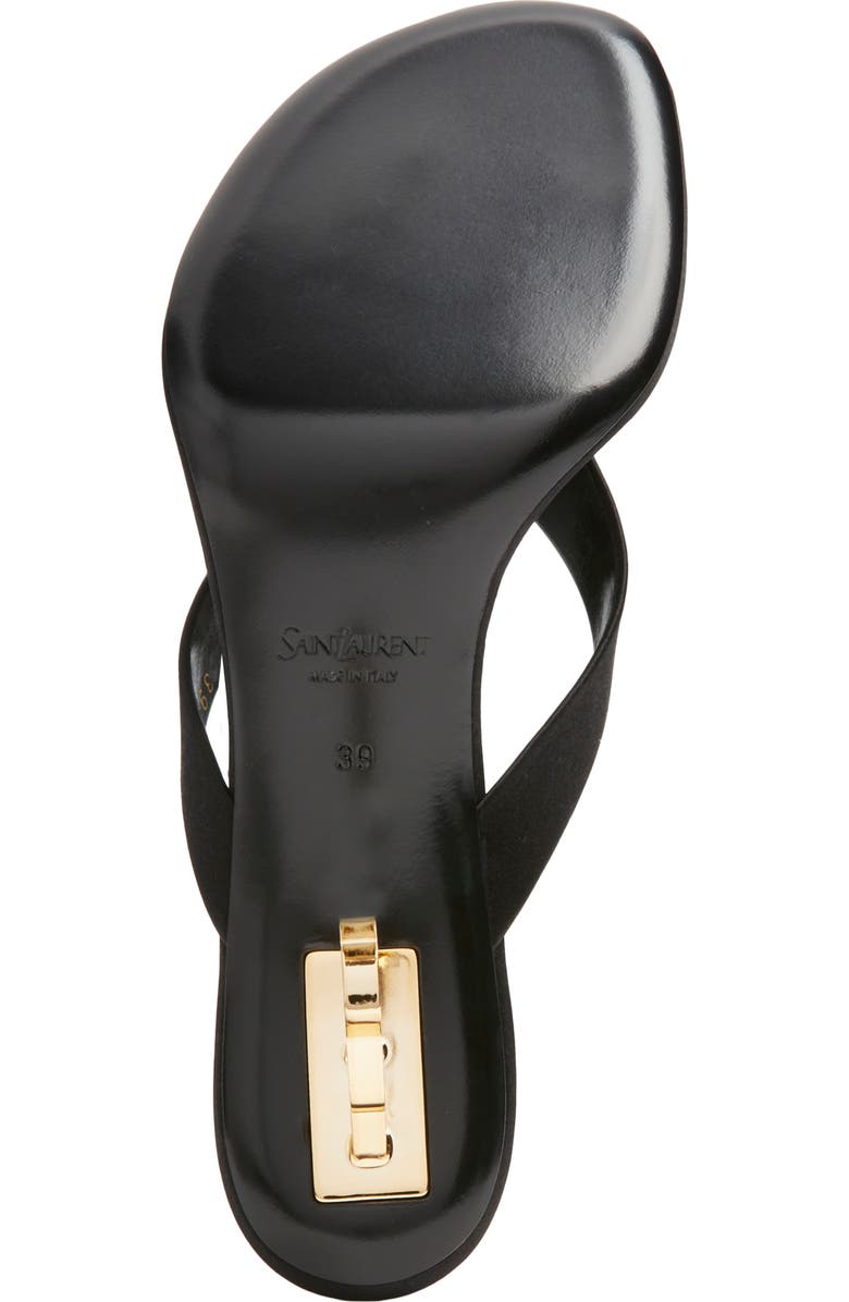 Saint Laurent Opyum Thong Sandal, Alternate, color, Black