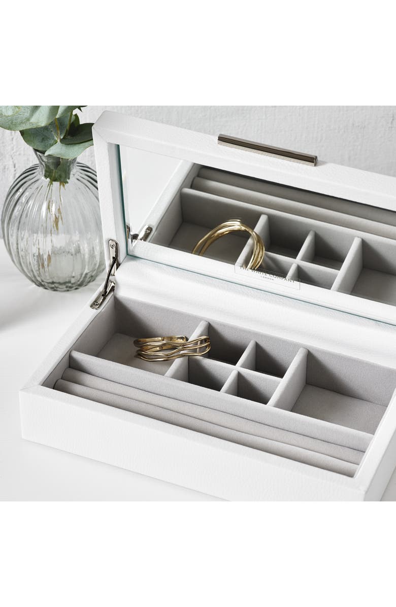 The White Company Medium Leather Jewelry Box, Alternate, color,