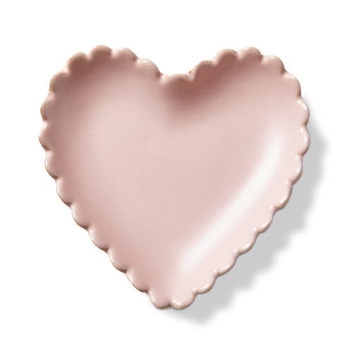 Scallop Heart Trinket Dish BStoneware Everyday