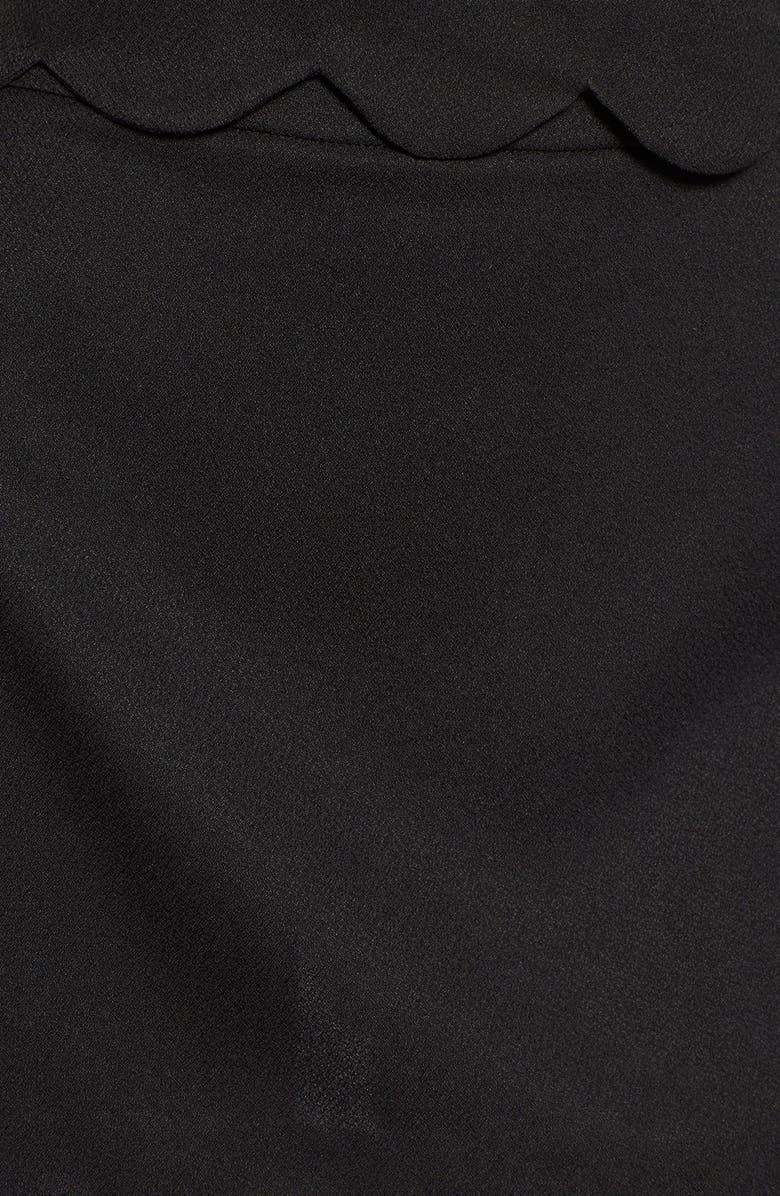 All in Favor Scallop Hem Miniskirt, Alternate, color, 