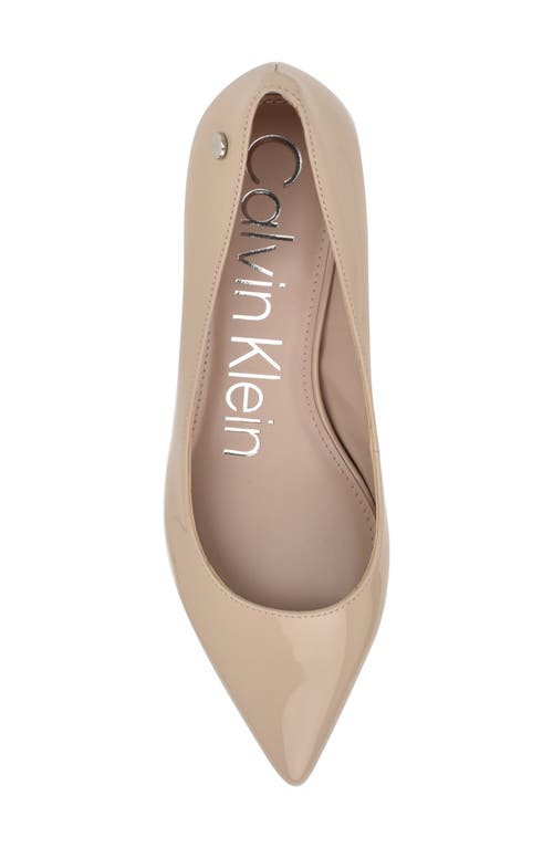 Calvin Klein Deja Pointed Toe Pump In Natural