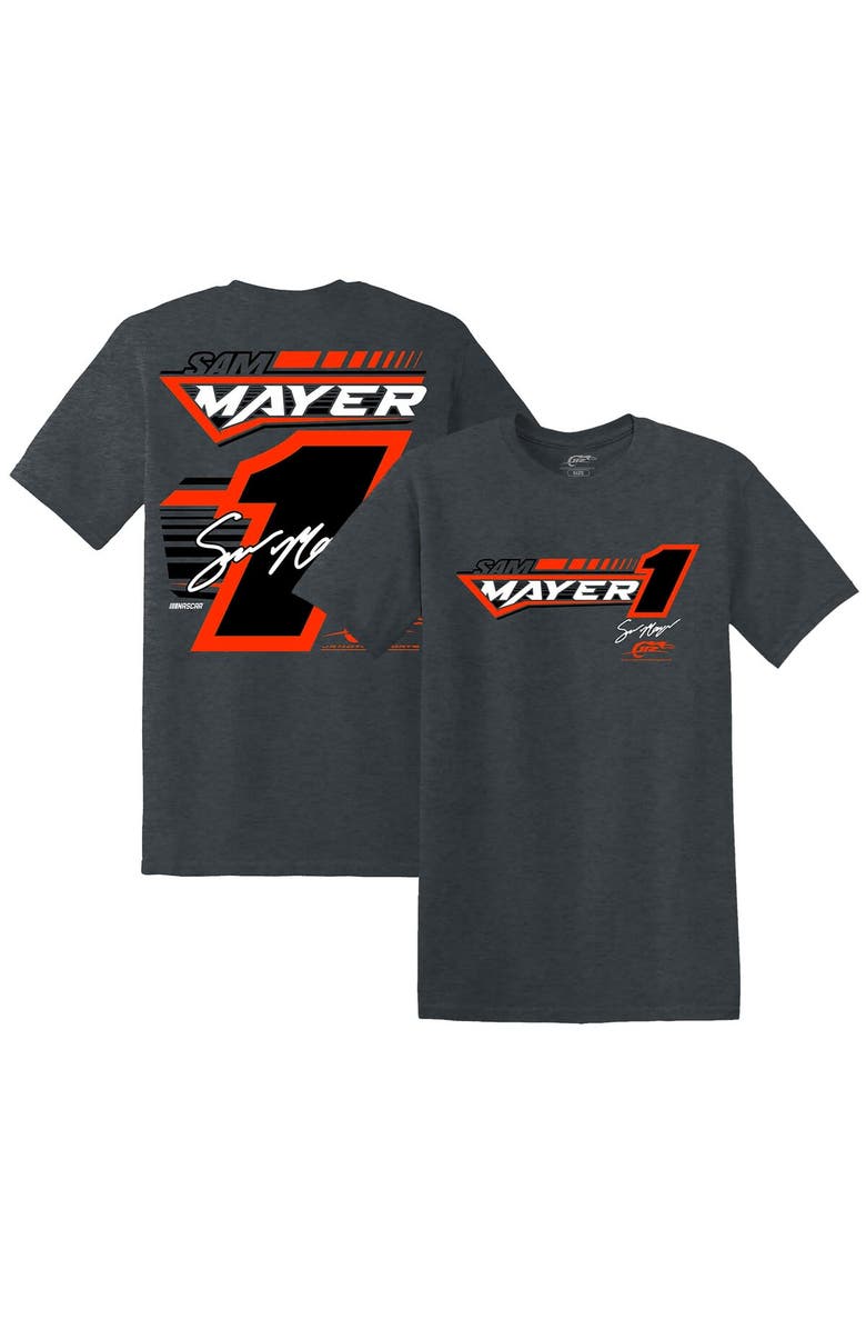 JR MOTORSPORTS OFFICIAL TEAM APPAREL Men's JR Motorsports Official Team Apparel Heather Charcoal Sam Mayer Xtreme T-Shirt, Main, color,