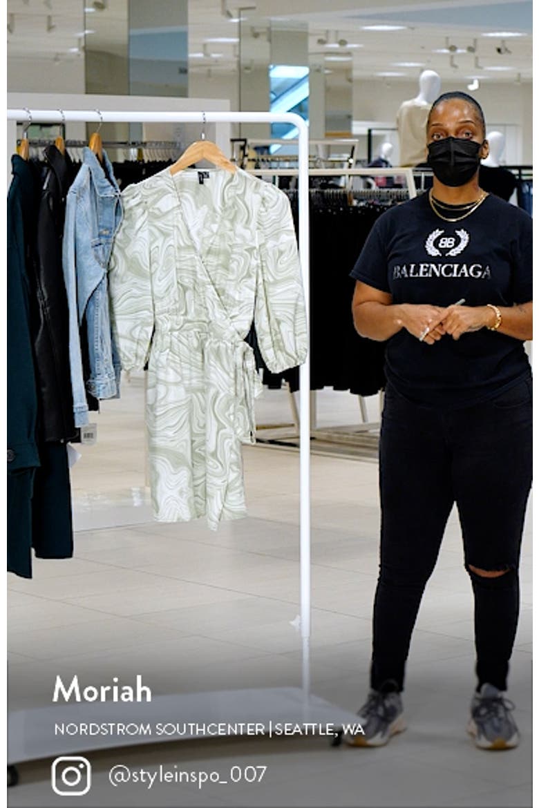 Juno Marbleized Wrap Front Dress video