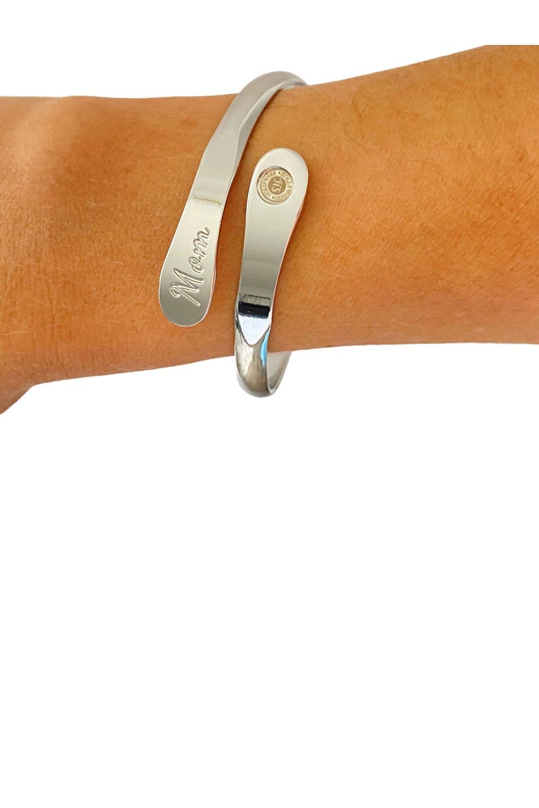 Mom Bracelets Engraved Love you Mom Now & Always, Alternate, color, Silver