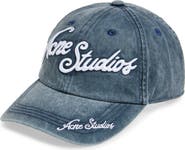 Acne Studios Tourist Logo Embroidered Cotton Twill Baseball Cap