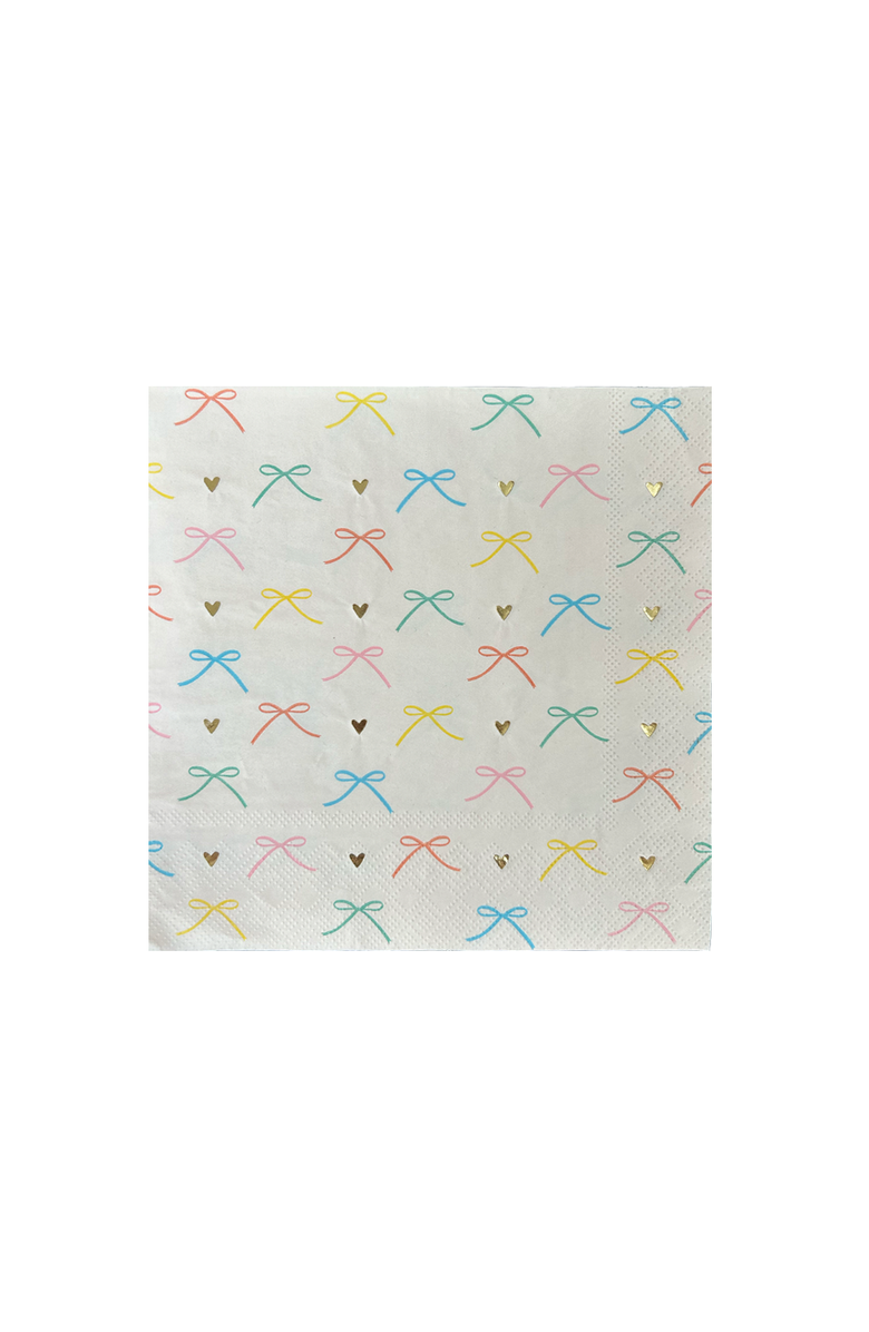 Jollity & Co Bows Large Napkins, Main, color, Assorted Pre-Pack