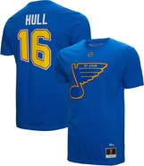 Mitchell & Ness Men's Mitchell & Ness Brett Hull Blue St. Louis Blues  Name & Number T-Shirt