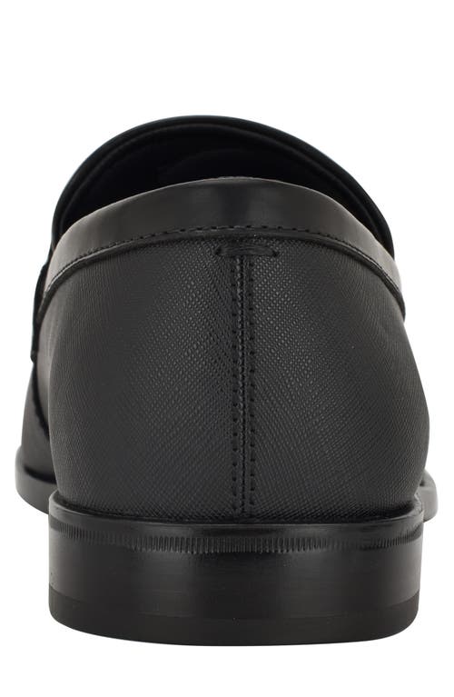 Guess Haines Penny Loafer In Blk02 - Black Multi
