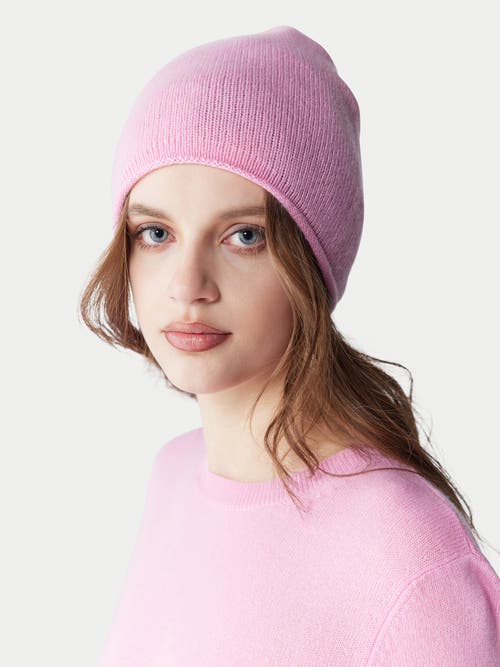 Gobi Mongolian Cashmere Cashmere Hat And Sweater Set In Pink Frosting