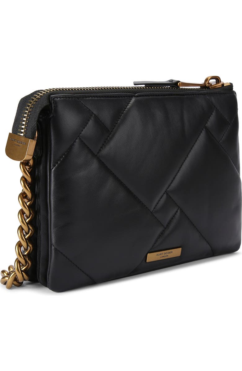 Kurt Geiger London Kensington Puffy Quilted Shoulder Bag, Alternate, color, Black
