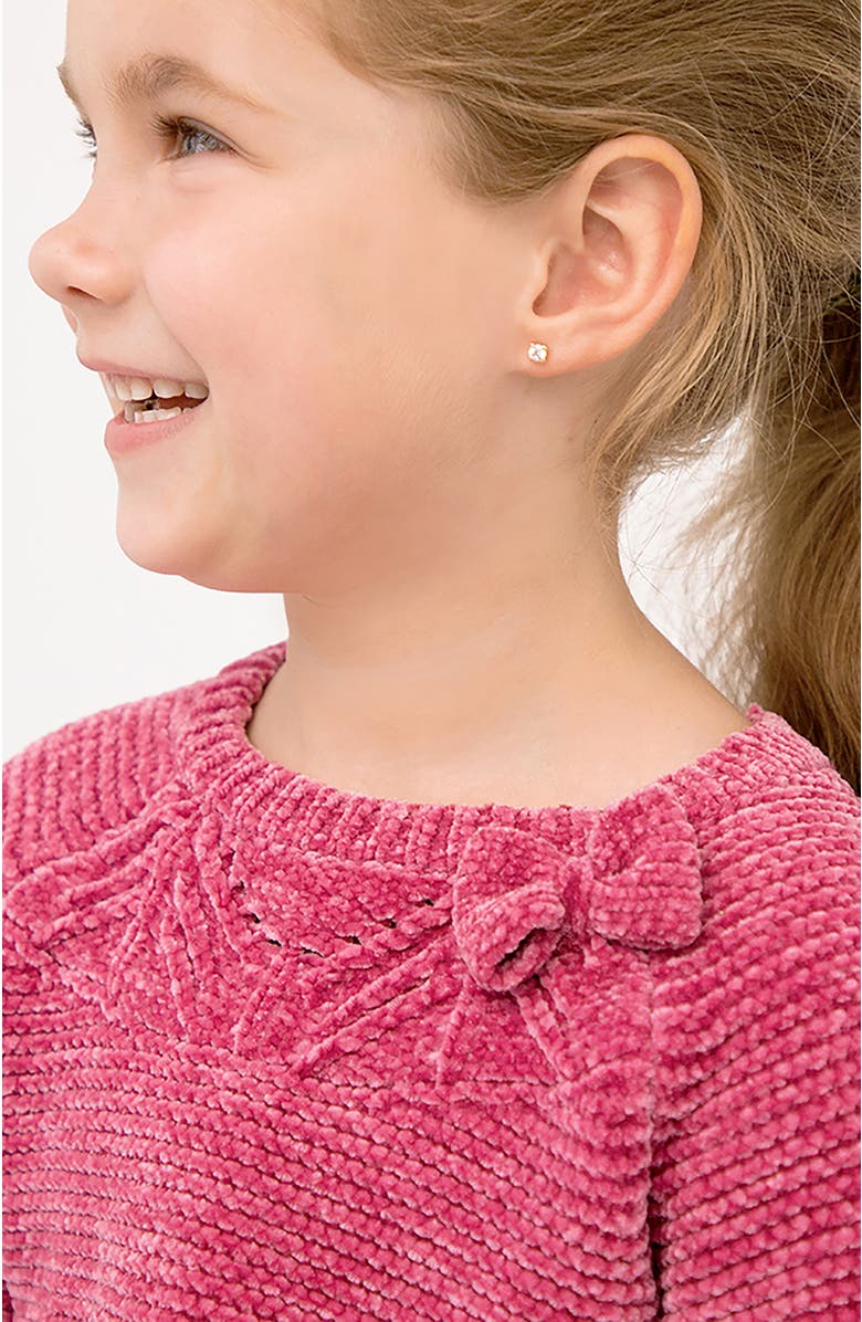 In Season Jewelry 14k Prong Set Diamond Little Earrings, Alternate, color, Gold