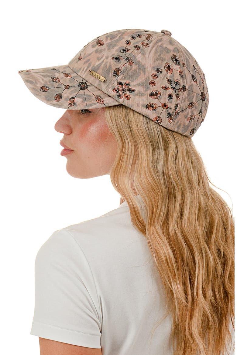 Eyelet Baseball Cap, Alternate, color, BLUSH