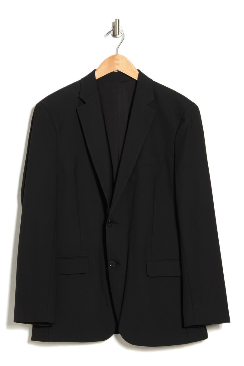Trim Fit Suit Separate Stretch Sportcoat, Alternate, color, BLACK