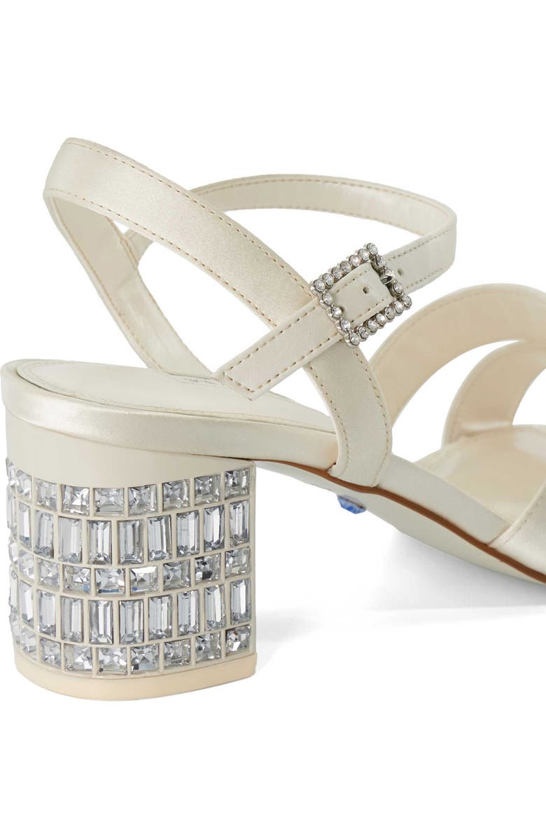 Dune London Matrimonie Sandal, Alternate, color, Ivory-Synthetic