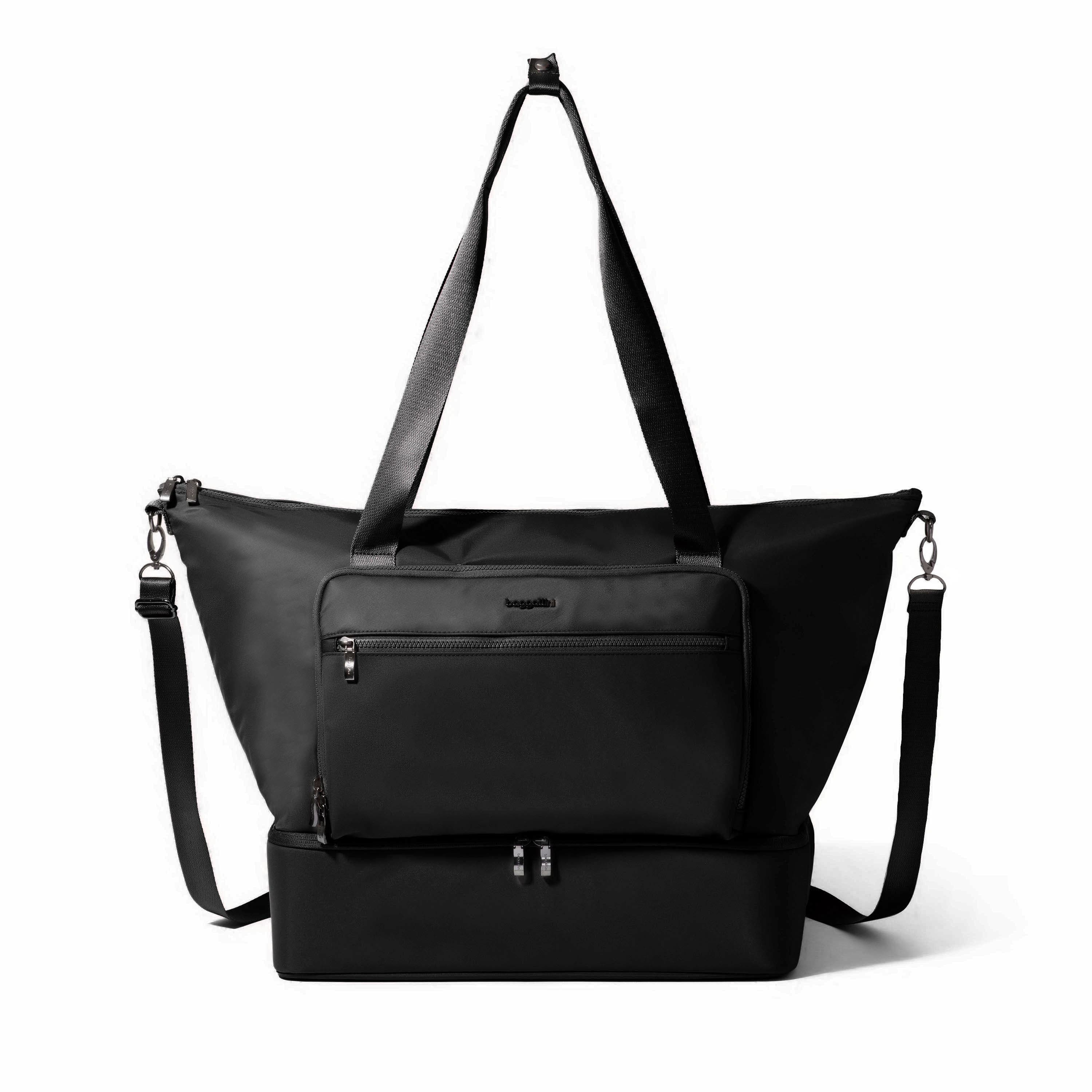 BAGGALLINI Park Ave Weekender Tote, Main, color, Black Twill