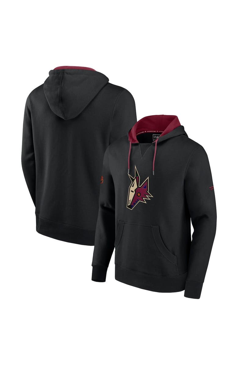 FANATICS Men's Fanatics Branded Black Arizona Coyotes Special Edition 2.0 Team Logo Pullover Hoodie, Main, color, 