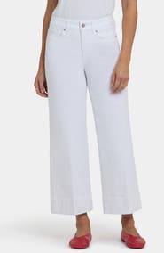 NYDJ Teresa High Waist Wide Leg Ankle Jeans