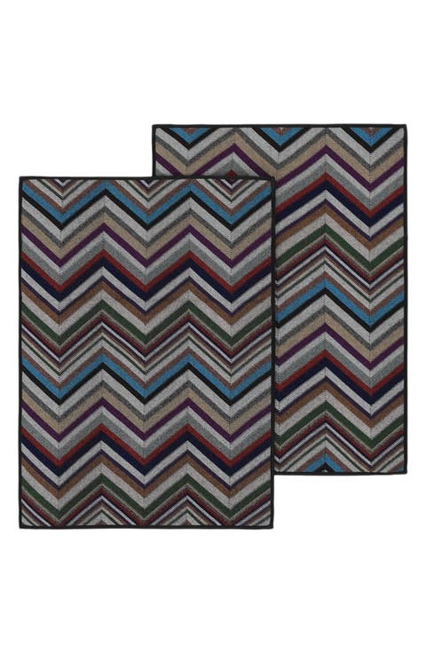 Set of 2 Zigzag Placemats