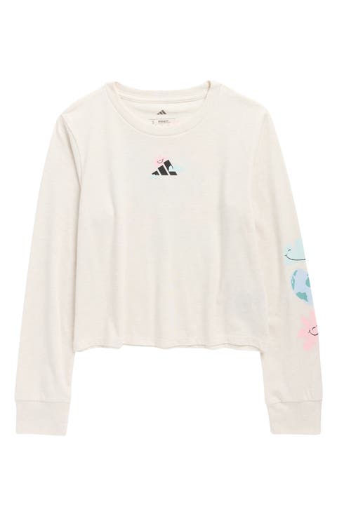 Kids' Regular Fit Long Sleeve Logo Graphic T-Shirt (Big Kid)