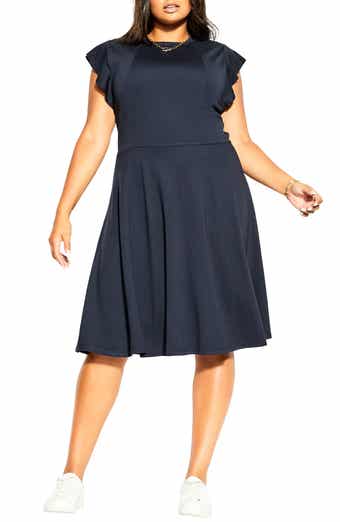 Frill Sleeve Dress