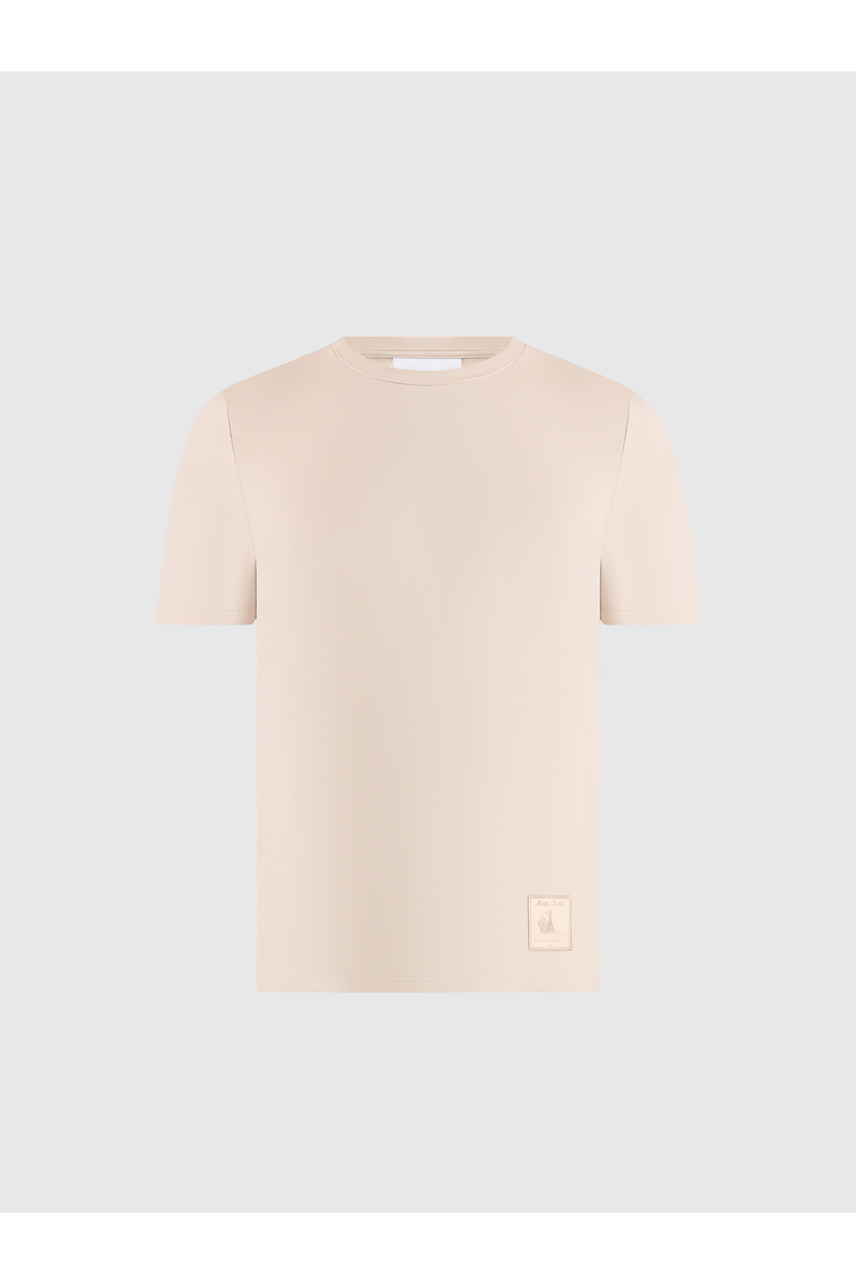 Fitted Luxe T Shirt, Alternate, color, Cream