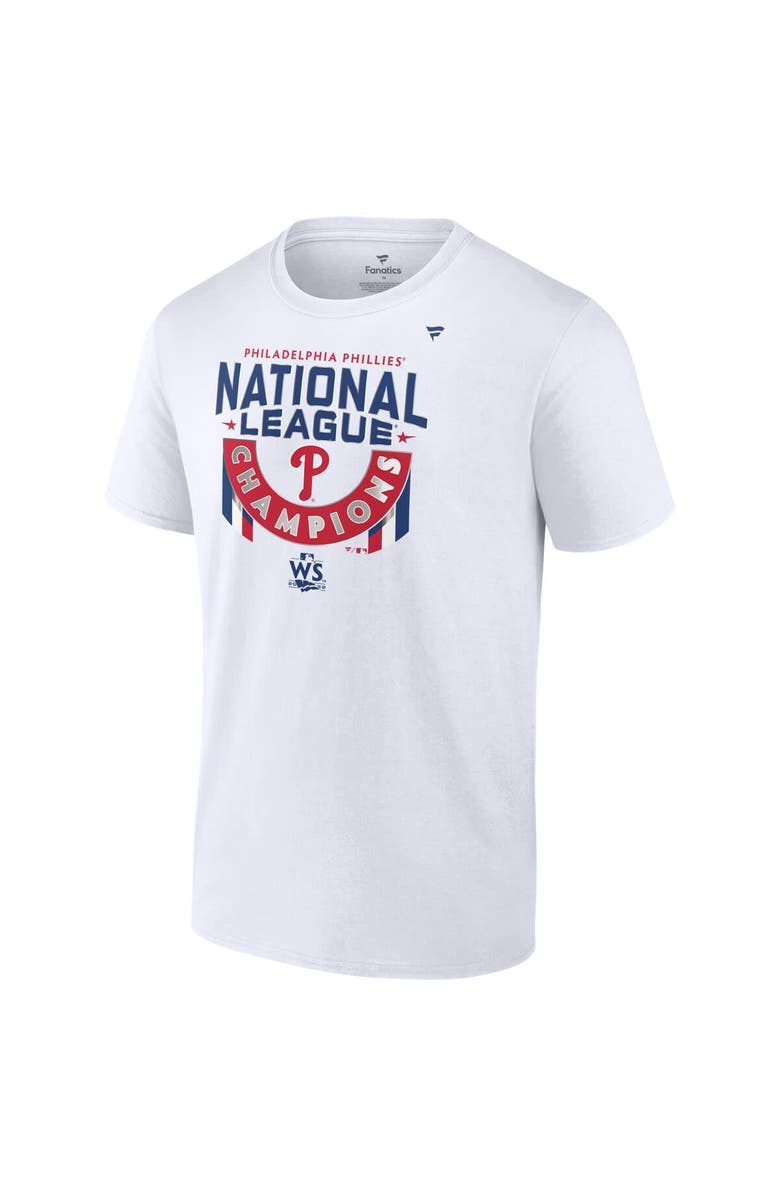 FANATICS Men's Fanatics Branded White Philadelphia Phillies 2022 National League Champions Locker Room T-Shirt, Alternate, color, 